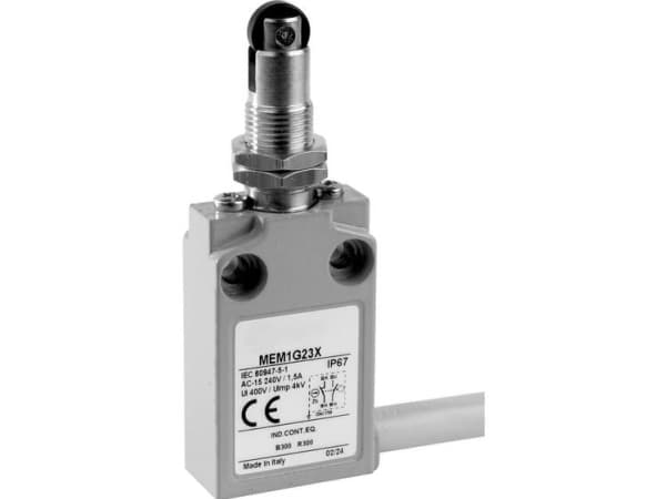 Panasonic MEM1G23ZD MEM1G23ZD Endestopkontakt 24 V 5 A Rullestempel drejeligt IP67 1 stk