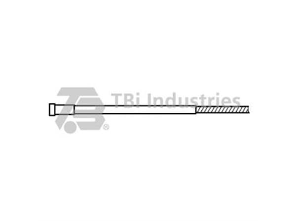 Trådleder stål rød 1,0-1,2mm 4m