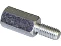 Pikkukuva 1 / 3: PB kiinnike S48050X25 Etäisyyspultti (P) 25 mm M5 x 11 M5 x 10 Terässinkitty 10 kpl