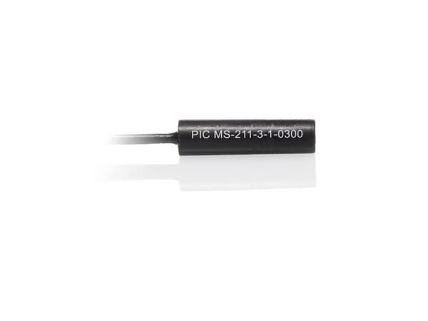 PIC MS-211-3-1-0300 Reed-kosketin 1 x hitaasti kytketty kosketin 150 V/DC, 120 V/AC 0,5 A 10 W, 10 VA