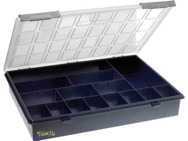raaco Assorter 4-15, Polypropylen (PP), 724,5 g, Blå