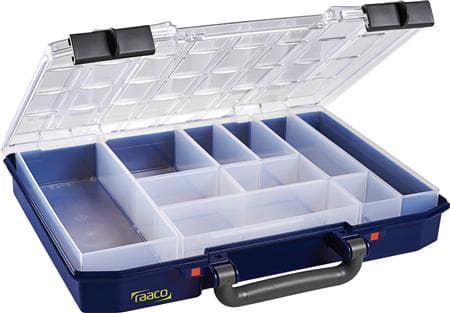 raaco CarryLite 55 4x8-10, Blå, Polykarbonat (PC), Polypropylen (PP), 337 mm, 278 mm, 57 mm, 924 g