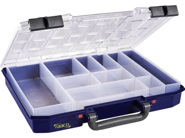 raaco CarryLite 55 4x8-10, Blå, Polykarbonat (PC), Polypropylen (PP), 337 mm, 278 mm, 57 mm, 924 g