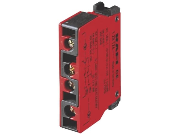RAFI 5.00.100.140/0000 Kosketuselementti 2 x sluttekontakt Painonappipää 250 V/AC 20 kpl