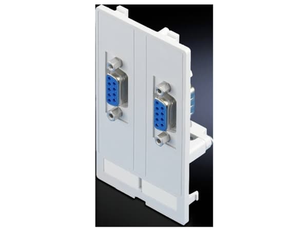 Rittal 2482.500, 2 x VGA, Grå, Metall, Plast, 60 g