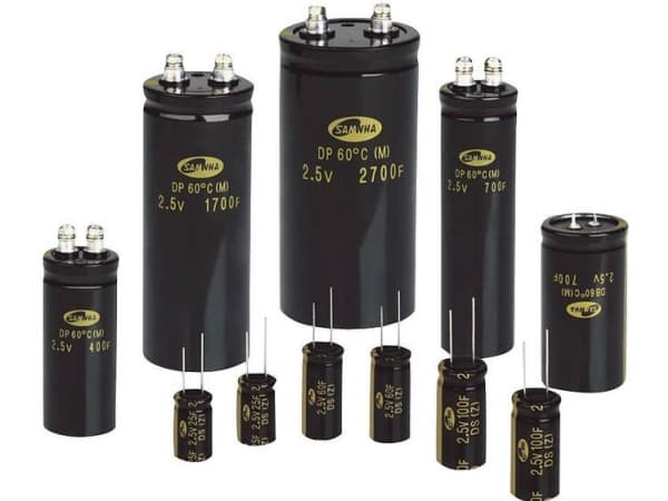 Samwha DB0E407M35060HA Green Cap kondensator 400 F 2.5 V/DC 20 % (Ø x L) 35 mm x 60 mm 1 stk