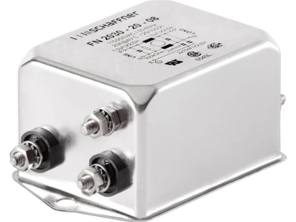Schaffner FN2030-20-06 Melusuodatin 250 V/AC 20 A 4 mH (L x S x K) 85 x 54 x 30,3 mm 1 kpl 1 kpl