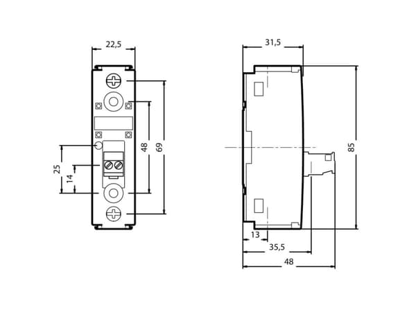 Siemens Semiconductor Relä 3RF21301AA22 30 A Kopplingsspänning (max.): 230 V/AC 1 st