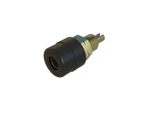 SKS Hirschmann BIL 20 Au Laboratorieanslutning Anslutning, infälld vertikal Stiftdiameter: 4 mm Svart 1 st