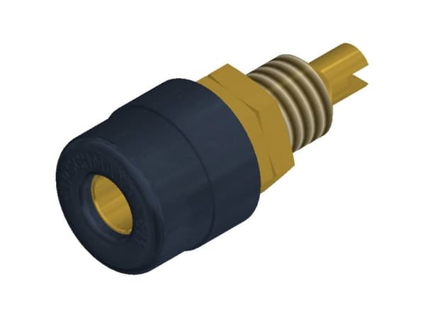SKS Hirschmann BIL 20 Au Laboratorieanslutning Anslutning, infälld vertikal Stiftdiameter: 4 mm Svart 1 st