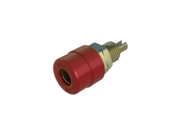 SKS Hirschmann BIL 20 Au Laboratorietilslutning Tilslutning, indbygning lodret Stift-diameter: 4 mm Rød 1 stk