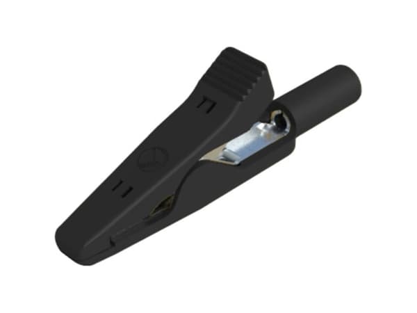 SKS Hirschmann MA 1 Minikokoinen krokotiilileuka Musta Kiristysalue max: 4 mm Pituus: 41,5 mm 1 kpl 1 kpl