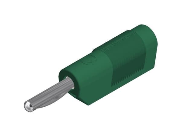 SKS Hirschmann VSB 20 Banana plug Connector, rak Stiftdiameter: 4 mm Grön 1 st