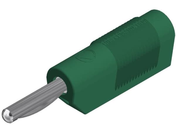 SKS Hirschmann VSB 20 Banana plug Connector, rak Stiftdiameter: 4 mm Grön 1 st