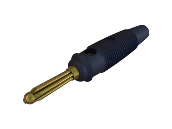 SKS Hirschmann BUELA 30 K AU Bananstik Stik, lige Stift-diameter: 4 mm Sort 1 stk