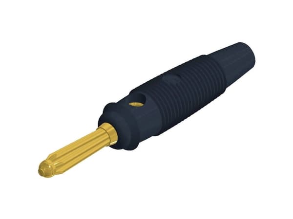 SKS Hirschmann BUELA 30 K AU Bananstik Stik, lige Stift-diameter: 4 mm Sort 1 stk