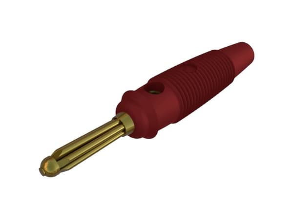 SKS Hirschmann BUELA 30 K AU Bananstik Stik, lige Stift-diameter: 4 mm Rød 1 stk