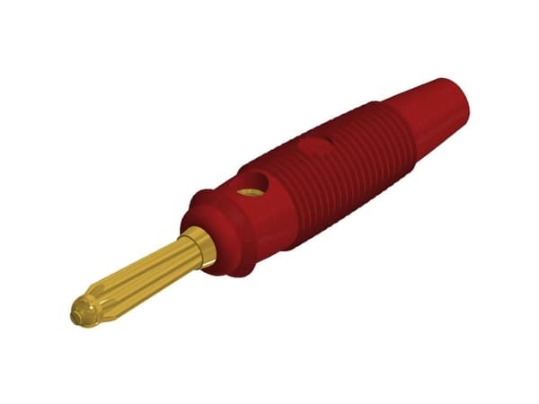 SKS Hirschmann BUELA 30 K AU Bananstik Stik, lige Stift-diameter: 4 mm Rød 1 stk
