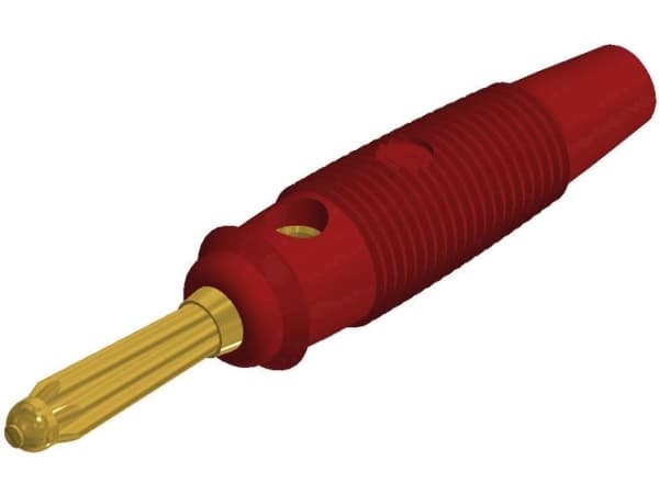 SKS Hirschmann BUELA 30 K AU Bananstik Stik, lige Stift-diameter: 4 mm Rød 1 stk