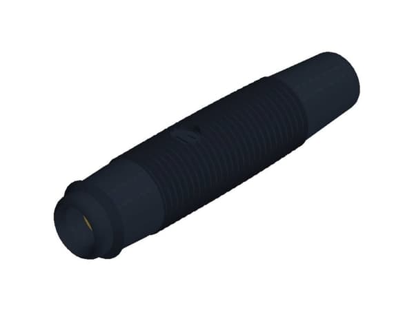 SKS Hirschmann KUN 30 Au Laboratorietilslutning Tilslutning, lige Stift-diameter: 4 mm Sort 1 stk