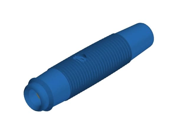 SKS Hirschmann KUN 30 Au Laboratorietilslutning Tilslutning, lige Stift-diameter: 4 mm Blå 1 stk