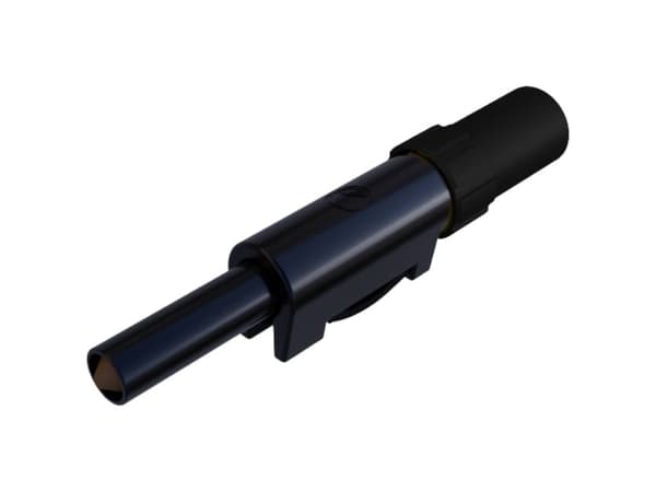 SKS Hirschmann SLS 10 B Laboratorioläpivientiliitin Liitin, suora Nastan halkaisija: 4 mm Musta 1 kpl