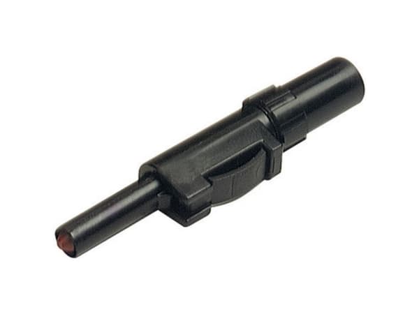 SKS Hirschmann SLS 10 B Laboratorioläpivientiliitin Liitin, suora Nastan halkaisija: 4 mm Musta 1 kpl