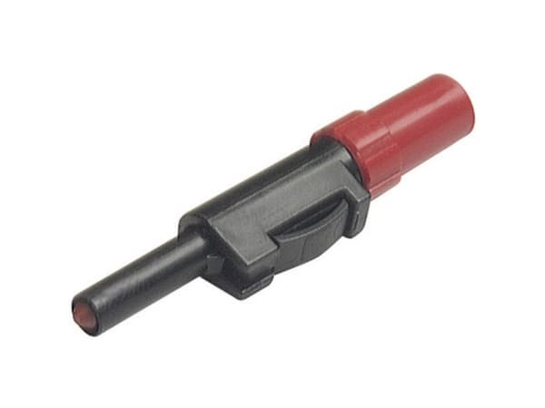 SKS Hirschmann SLS 10 B Laboratoriestik Stik, lige Stift-diameter: 4 mm Rød 1 stk