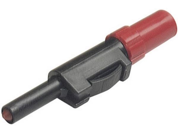 SKS Hirschmann SLS 10 B Laboratoriestik Stik, lige Stift-diameter: 4 mm Rød 1 stk