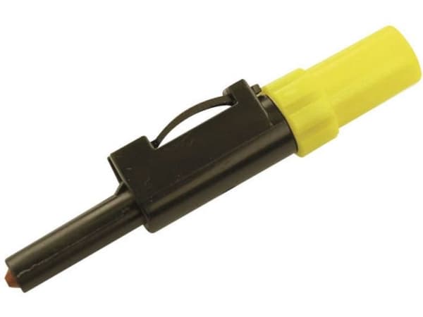 SKS Hirschmann SLS 10 B Laboratoriekoppling Koppling, rak Stiftdiameter: 4 mm Gul 1 st