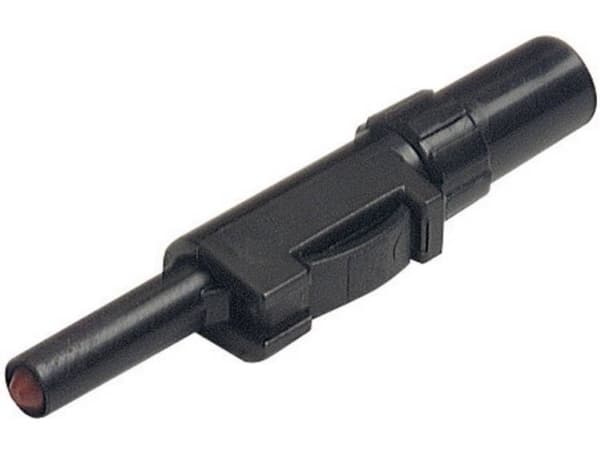 SKS Hirschmann SLS 20 B Laboratorioläpivientiliitin Liitin, suora Nastan halkaisija: 4 mm Musta 1 kpl