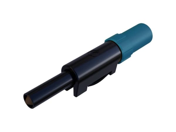 SKS Hirschmann SLS 20 B Laboratoriestik Stik, lige Stift-halkaisija: 4 mm Blå 1 stk