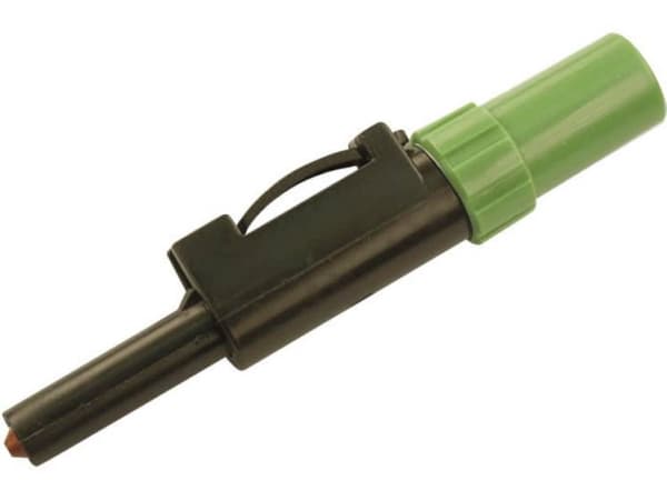 SKS Hirschmann SLS 20 B Laboratorioläpivientiliitin Liitin, suora Nastan halkaisija: 4 mm Vihreä 1 kpl