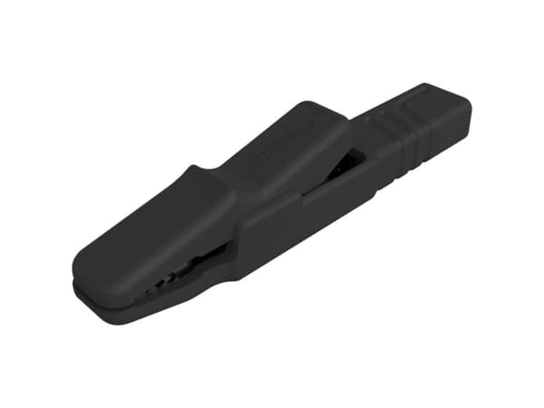 SKS Hirschmann AK 2 S Crocodile Clip Screw Clamp, Connector Black