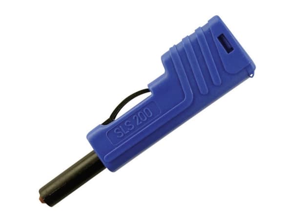 SKS Hirschmann SLS 200 Laboratoriestik Stik, lige Stift-diameter: 4 mm Blå 1 stk