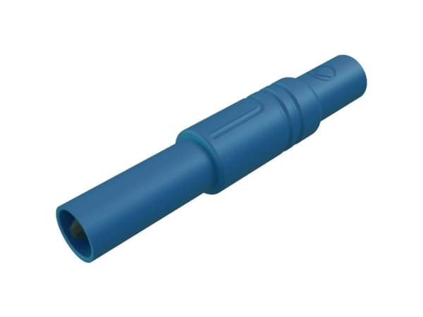 SKS Hirschmann LAS S G Sikkerhedslamelstik Stik, lige Stift-diameter: 4 mm Blå 1 stk