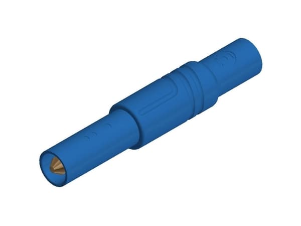 SKS Hirschmann LAS S G Sikkerhedslamelstik Stik, lige Stift-diameter: 4 mm Blå 1 stk