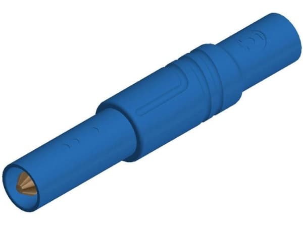 SKS Hirschmann LAS S G Sikkerhedslamelstik Stik, lige Stift-diameter: 4 mm Blå 1 stk