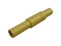 Pikkukuva 4 / 4: SKS Hirschmann LAS S S G Turvaliitin Liitin, suora Nastan halkaisija: 4 mm Keltainen 1 kpl