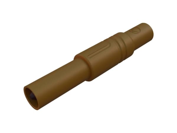 SKS Hirschmann LAS S S G Turvaliitin Liitin, suora Nastan halkaisija: 4 mm Ruskea 1 kpl