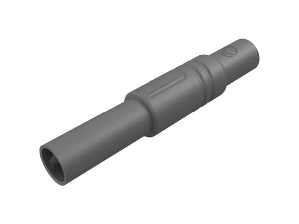 SKS Hirschmann LAS S G Sikkerhedslamelstik Stik, lige Stift-diameter: 4 mm Grå 1 stk