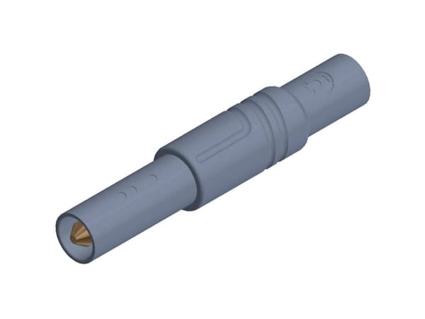 SKS Hirschmann LAS S G Sikkerhedslamelstik Stik, lige Stift-diameter: 4 mm Grå 1 stk