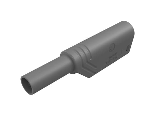 SKS Hirschmann LAS S G Sikkerhedslamelstik Stik, lige Stift-diameter: 4 mm Grå 1 stk
