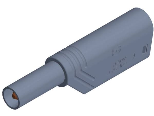 SKS Hirschmann LAS S G Sikkerhedslamelstik Stik, lige Stift-diameter: 4 mm Grå 1 stk