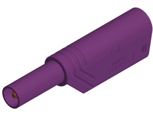 SKS Hirschmann LAS S G Sikkerhedslamelstik Stik, lige Stift-diameter: 4 mm Violet 1 stk