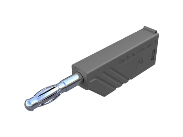 SKS Hirschmann LAS N WS grau Lamelstik Stik, lige Stift-diameter: 4 mm Grå 1 stk