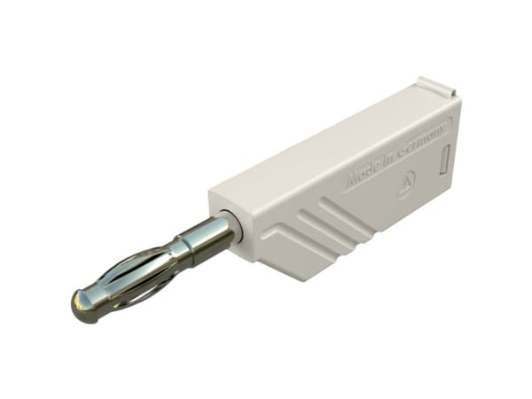 SKS Hirschmann LAS N WS Au Lamellipistoke Liitin, suora Nastan halkaisija: 4 mm Valkoinen 1 kpl