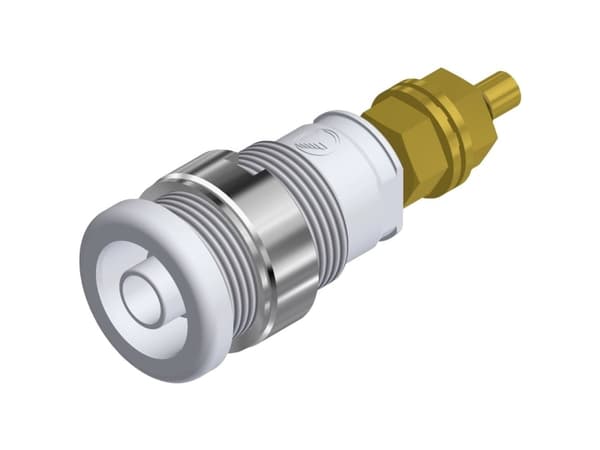SKS Hirschmann SEB 2600 G M4 Säkerhetslaboratorieanslutning Anslutning, infälld vertikal Stiftdiameter: 4 mm Vit 1 st