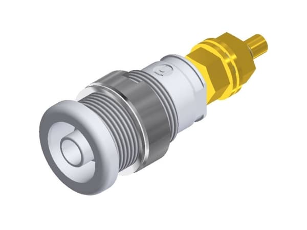 SKS Hirschmann SEB 2600 G M4 Säkerhetslaboratorieanslutning Anslutning, infälld vertikal Stiftdiameter: 4 mm Vit 1 st