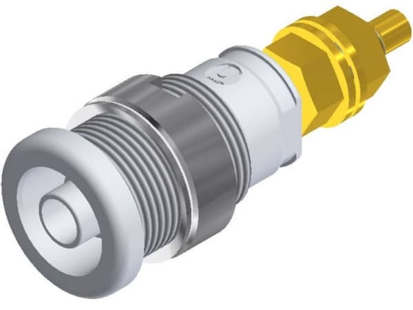 SKS Hirschmann SEB 2600 G M4 Säkerhetslaboratorieanslutning Anslutning, infälld vertikal Stiftdiameter: 4 mm Vit 1 st
